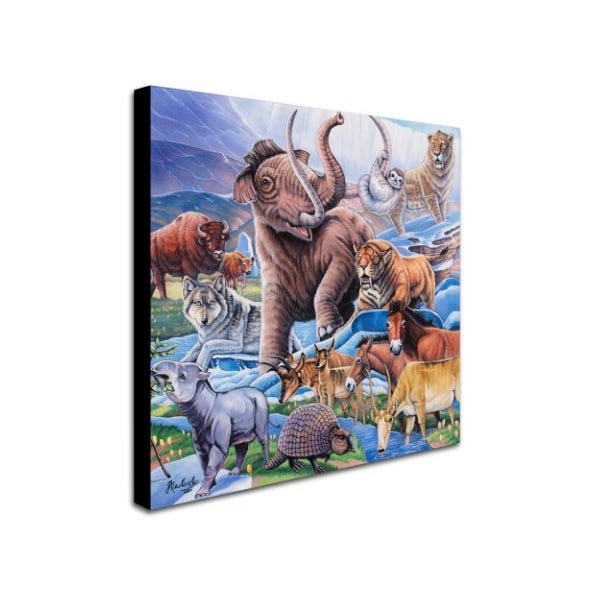 Jenny Newland 'Ice Age Color' Canvas Art,35x35